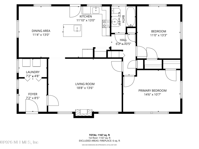 2 bedroom Single Family Residence at 1022 Old Hickory Road, South Shores, Jacksonville — photo 3