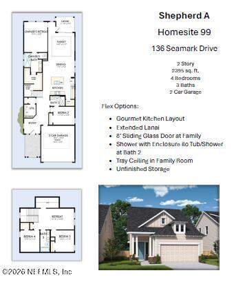 4 bedroom Single Family Residence at 136 Seamark Drive, Seabrook, Ponte Vedra — photo 2