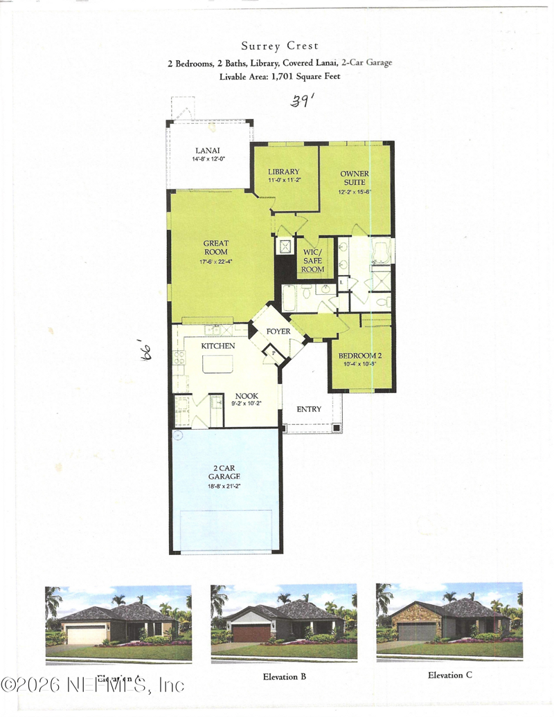 2 bedroom Single Family Residence at 153 Woodhurst Drive, Riverwood By Del Webb, Ponte Vedra — photo 2