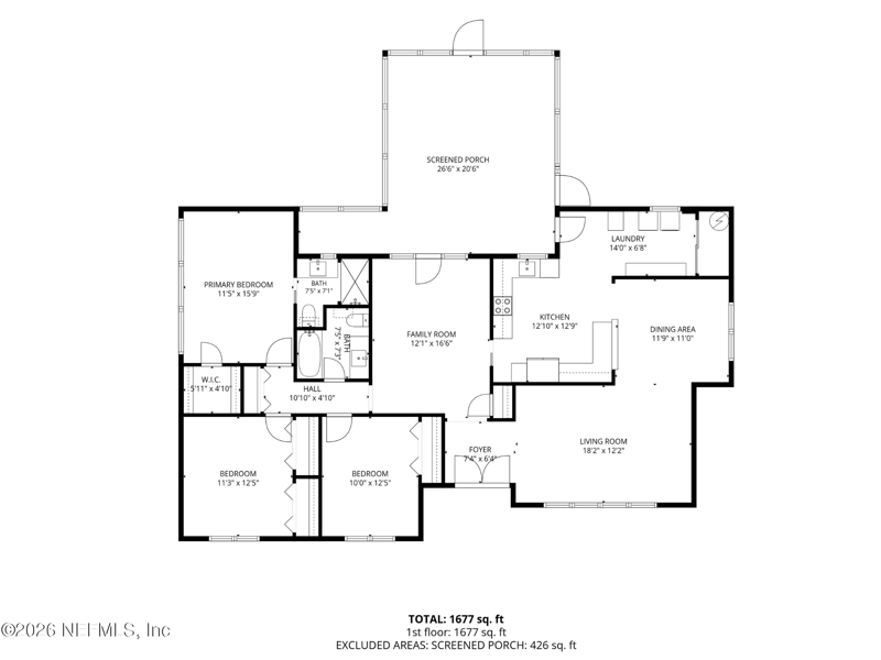 3 bedroom Single Family Residence at 3834 Edidin Drive, Fort Caroline Cove, Jacksonville — photo 3