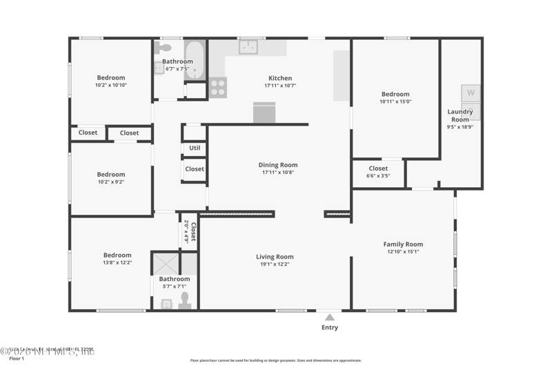 4 bedroom Single Family Residence at 1249 Le Brun Drive, Normandy, Jacksonville — photo 4