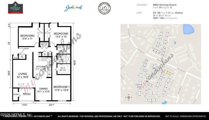 3 bedroom Condominium at 8880 Old Kings Road #4, Preserve At San Jose, Jacksonville — photo 2