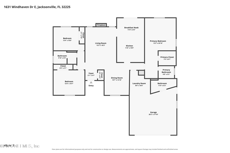 3 bedroom Single Family Residence at 1631 Windhaven Drive, Monument Oaks, Jacksonville — photo 2