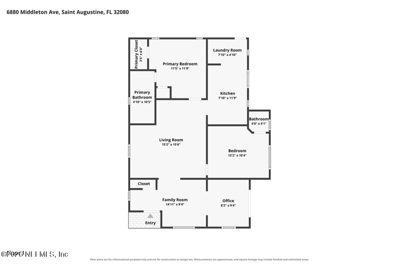 2 bedroom Single Family Residence at 6880 Middleton Avenue, Middleton, St. Augustine — photo 2