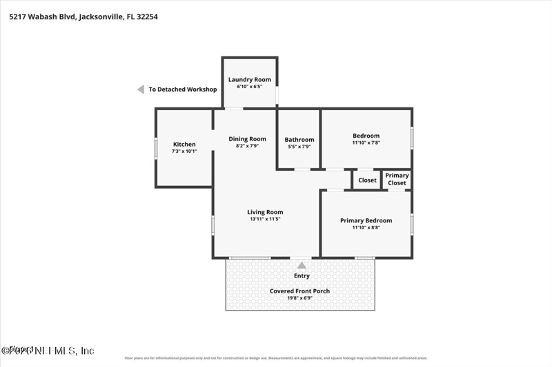 2 bedroom Single Family Residence at 5217 Wabash Boulevard, Biltmore, Jacksonville — photo 2
