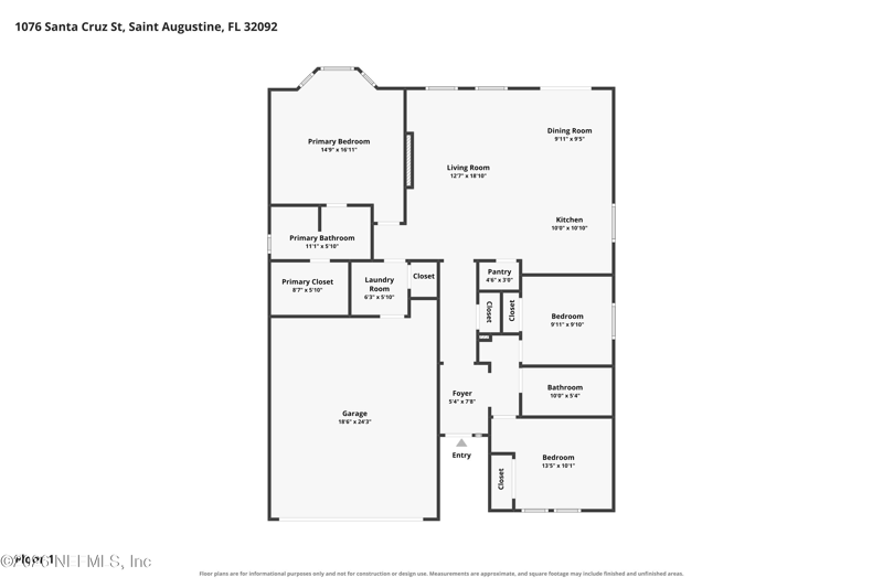 3 bedroom Single Family Residence at 1076 Santa Cruz Street, Sevilla, St. Augustine — photo 2