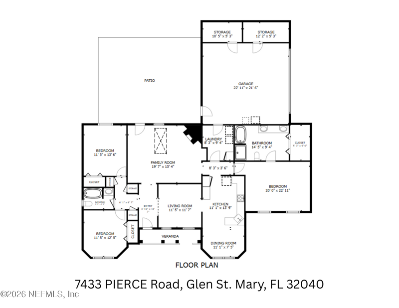 3 bedroom Single Family Residence at 7433 Pierce Road, Metes & Bounds, Glen St. Mary — photo 3