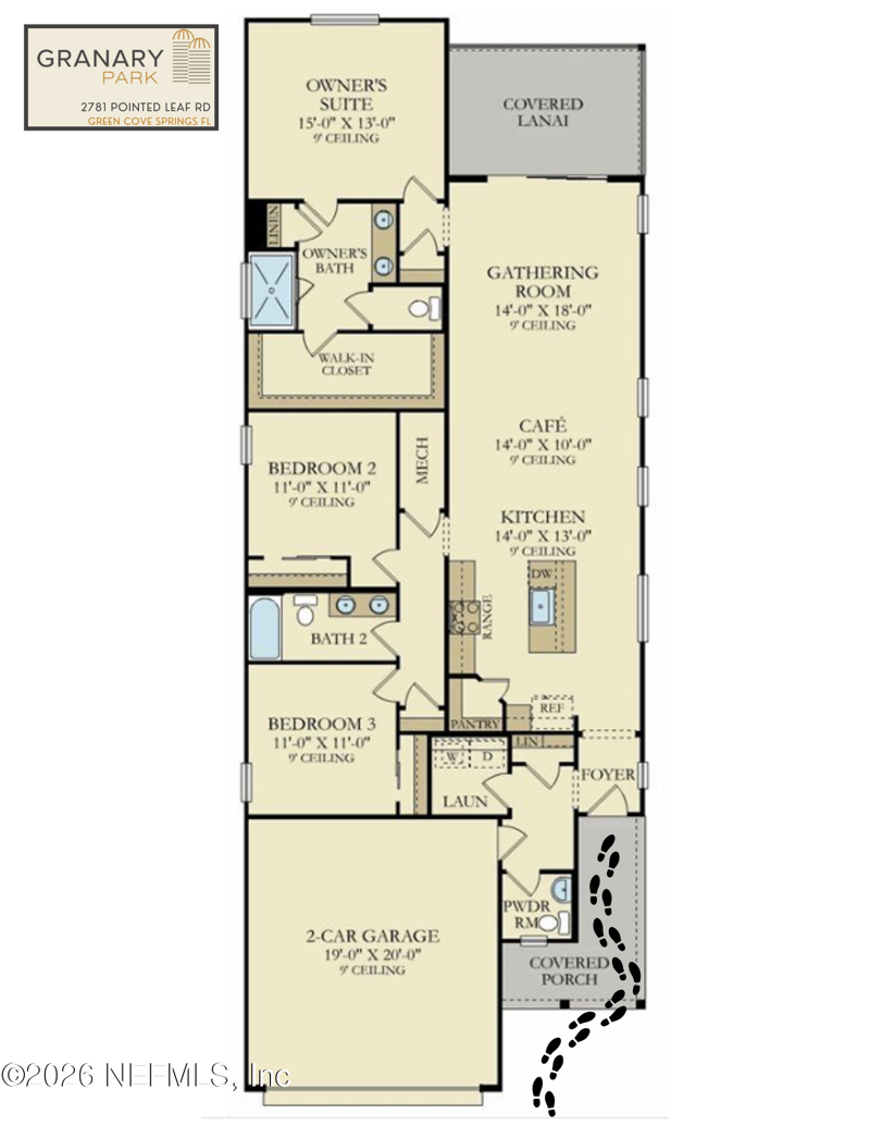 3 bedroom Single Family Residence at 2781 Pointed Leaf Road, Granary Park Phase 1, Green Cove Springs — photo 2