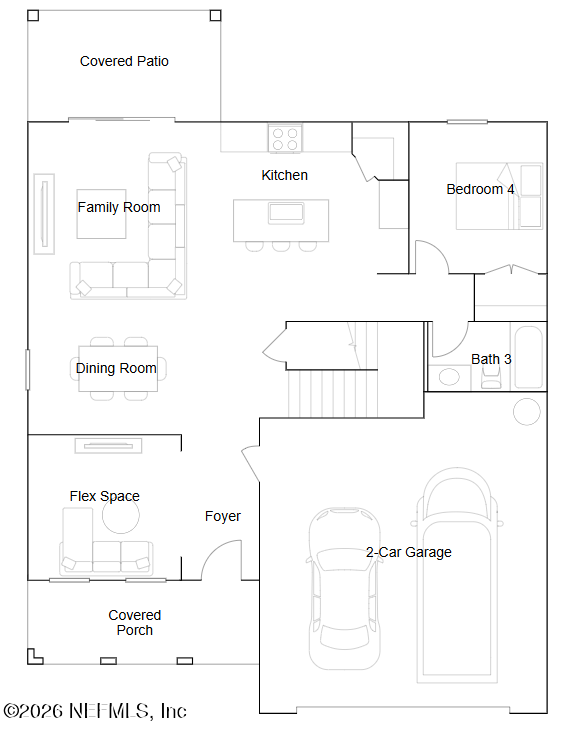 4 bedroom Single Family Residence at 6441 Firebush Road, Villages Of Westport, Jacksonville — photo 2