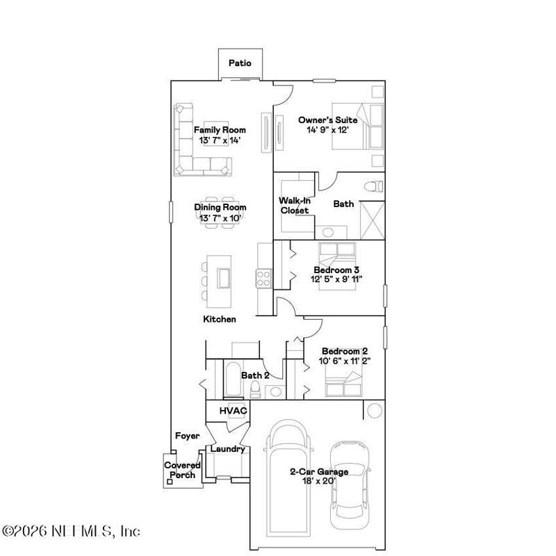 3 bedroom Single Family Residence at 6404 Firebush Road, Villages Of Westport, Jacksonville — photo 2