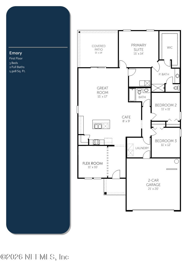 3 bedroom Single Family Residence at 3002 Firethorn Avenue, Wilford Preserve, Orange Park — photo 2