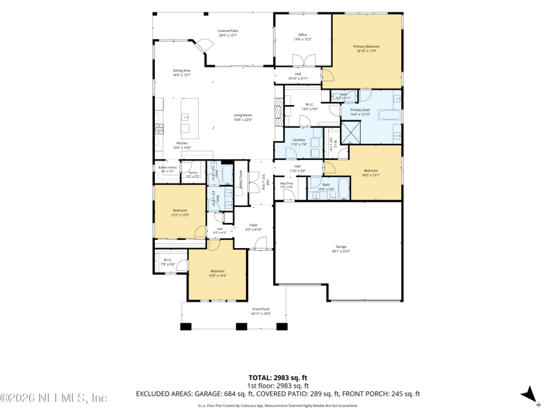 5 bedroom Single Family Residence at 407 Shinnecock Drive, Highpointe At Rivertown, St. Johns — photo 3