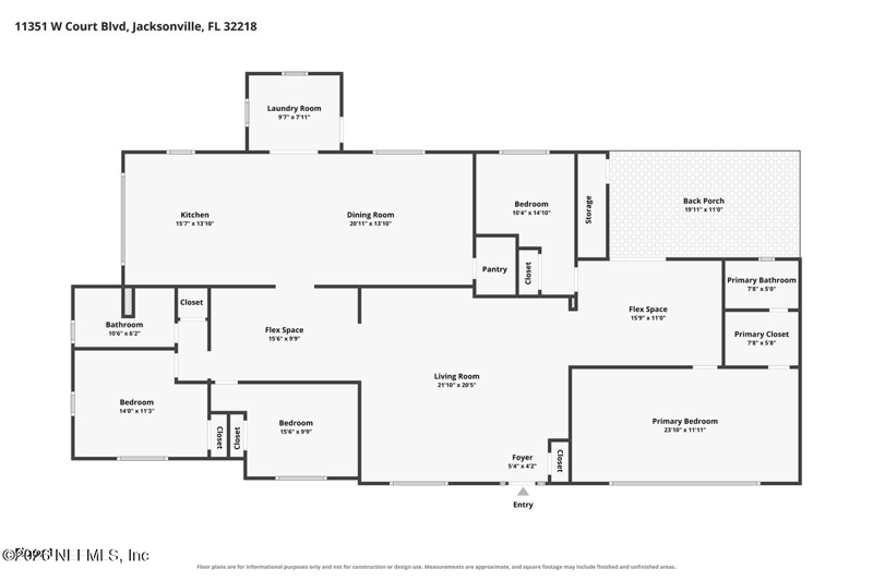4 bedroom Single Family Residence at 11351 W Court Boulevard, Pineview Heights, Jacksonville — photo 2