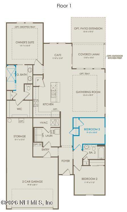 3 bedroom Single Family Residence at 1193 Del Webb Parkway, Del Webb Wildlight, Yulee — photo 4