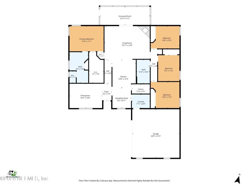 4 bedroom Single Family Residence at 12825 Kelsey Island Drive, Johns Creek, Jacksonville — photo 4
