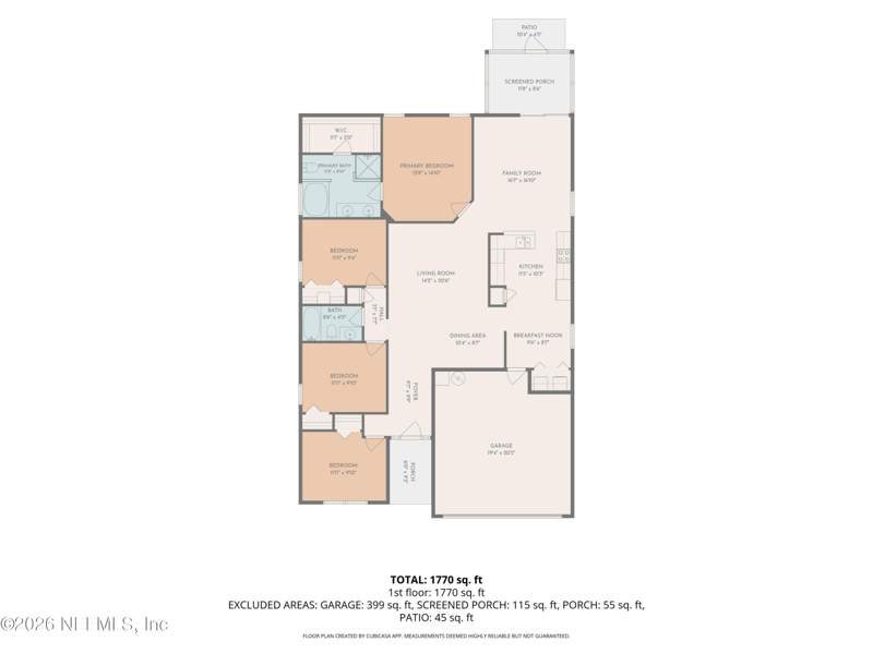4 bedroom Single Family Residence at 1529 Cotton Clover Drive, Cannons Point, Orange Park — photo 4