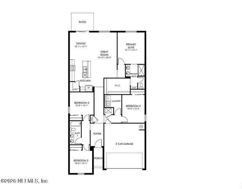 4 bedroom Single Family Residence at 9431 Ella Point Drive, Cypress Meadows, Jacksonville — photo 2