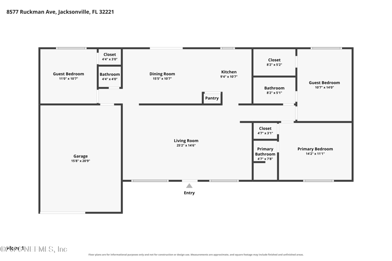 3 bedroom Single Family Residence at 8577 Ruckman Avenue, Country Creek, Jacksonville — photo 2