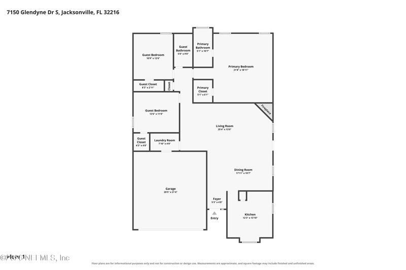 3 bedroom Single Family Residence at 7150 Glendyne Drive, Hickory Glen, Jacksonville — photo 2