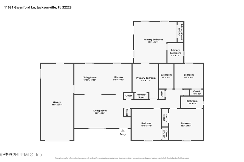 4 bedroom Single Family Residence at 11631 Gwynford Lane, Lake Mandarin, Jacksonville — photo 2