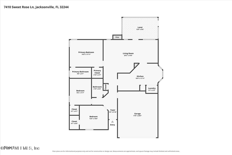 3 bedroom Single Family Residence at 7410 Sweet Rose Lane, Amandas Crossing, Jacksonville — photo 2