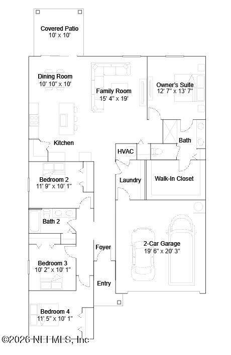 4 bedroom Single Family Residence at 6449 Firebush Road, Villages Of Westport, Jacksonville — photo 5