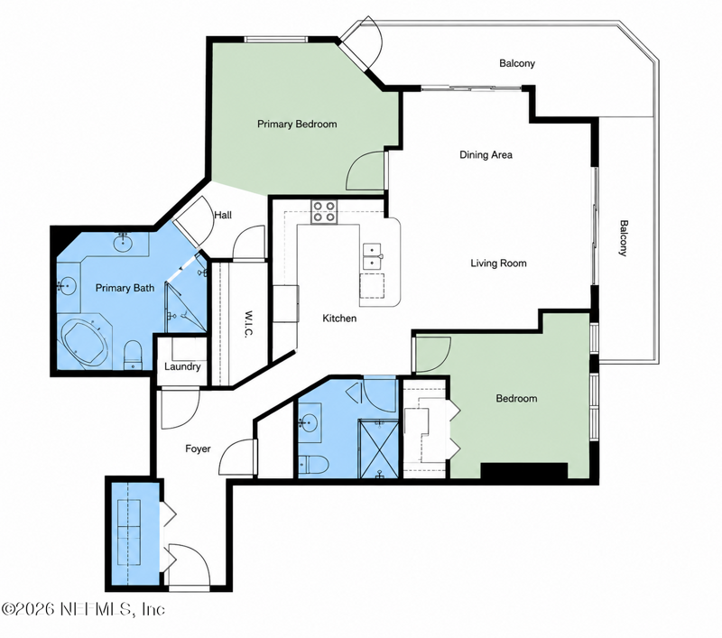 2 bedroom Condominium at 1431 Riverplace Boulevard #2201, The Peninsula At St Johns Center Condos, Jacksonville — photo 3