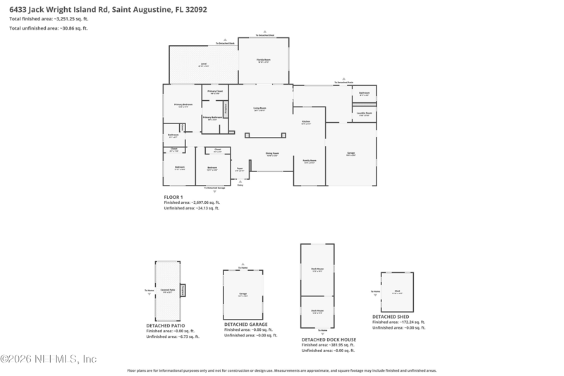 3 bedroom Single Family Residence at 6433 Jack Wright Island Road, Island View, St. Augustine — photo 4