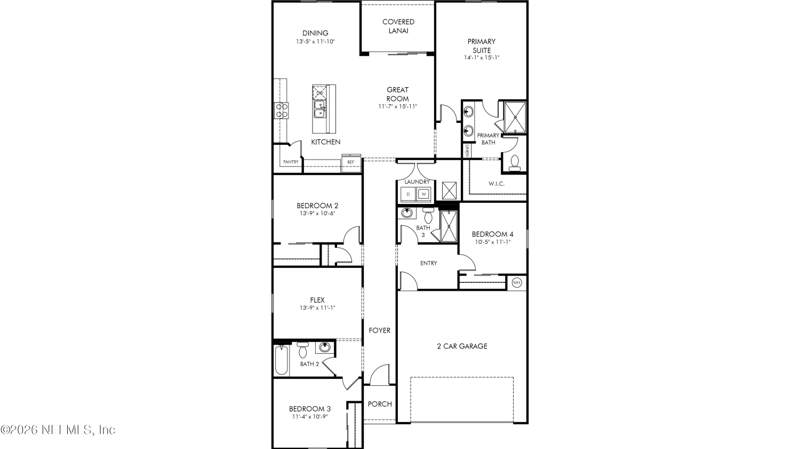 4 bedroom Single Family Residence at 14912 Amber Village Road, Kings Creek, Jacksonville — photo 2