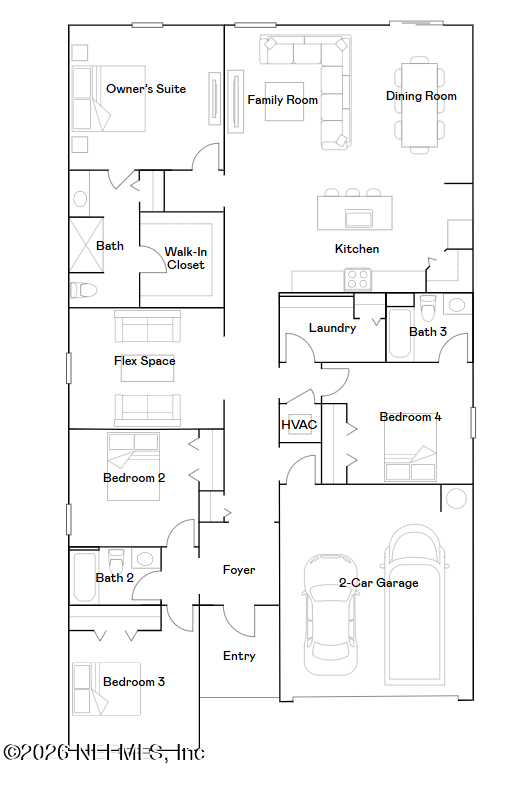4 bedroom Single Family Residence at 6184 Mare Avenue, Saddle Oaks, Jacksonville — photo 2