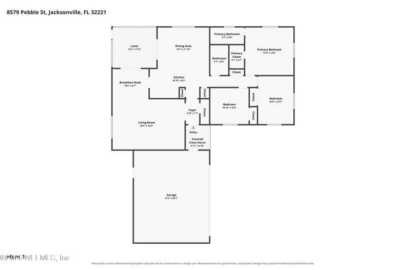 3 bedroom Single Family Residence at 8579 Pebble Street, Country Creek, Jacksonville — photo 2