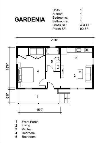 1 bedroom Single Family Residence at 606 O Street, Reynolds Cottages, Brunswick — photo 4