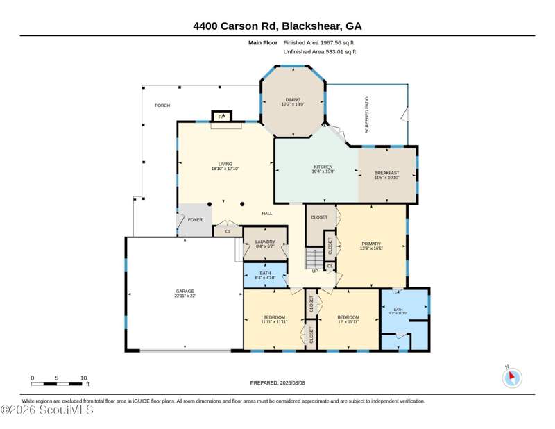 4 bedroom Single Family Residence at 4400 Carson Road, No Recorded Subdivision, Blackshear — photo 3