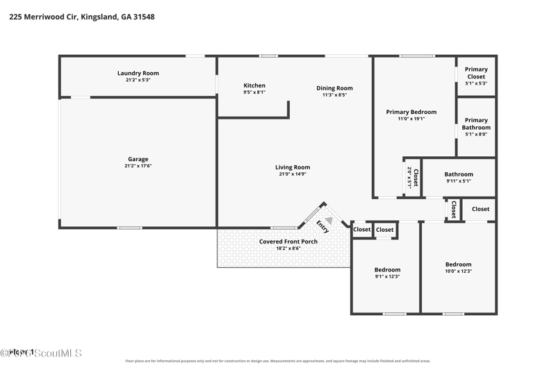 3 bedroom Single Family Residence at 225 Merriwood Circle, The Meadows, Kingsland — photo 3