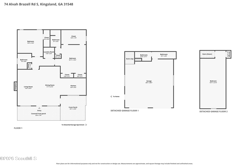 3 bedroom Single Family Residence at 74 Alvah Brazell Road, No Recorded Subdivision, Kingsland — photo 3