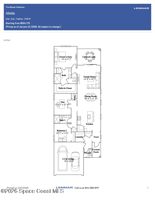 2 bedroom Single Family Residence at 2213 Antarus Drive, Timbers at Everlands Phase 1B, Palm Bay — photo 2
