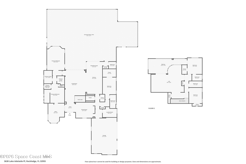 4 bedroom Single Family Residence at 3638 Lake Adelaide Place, Adelaide, Rockledge — photo 2