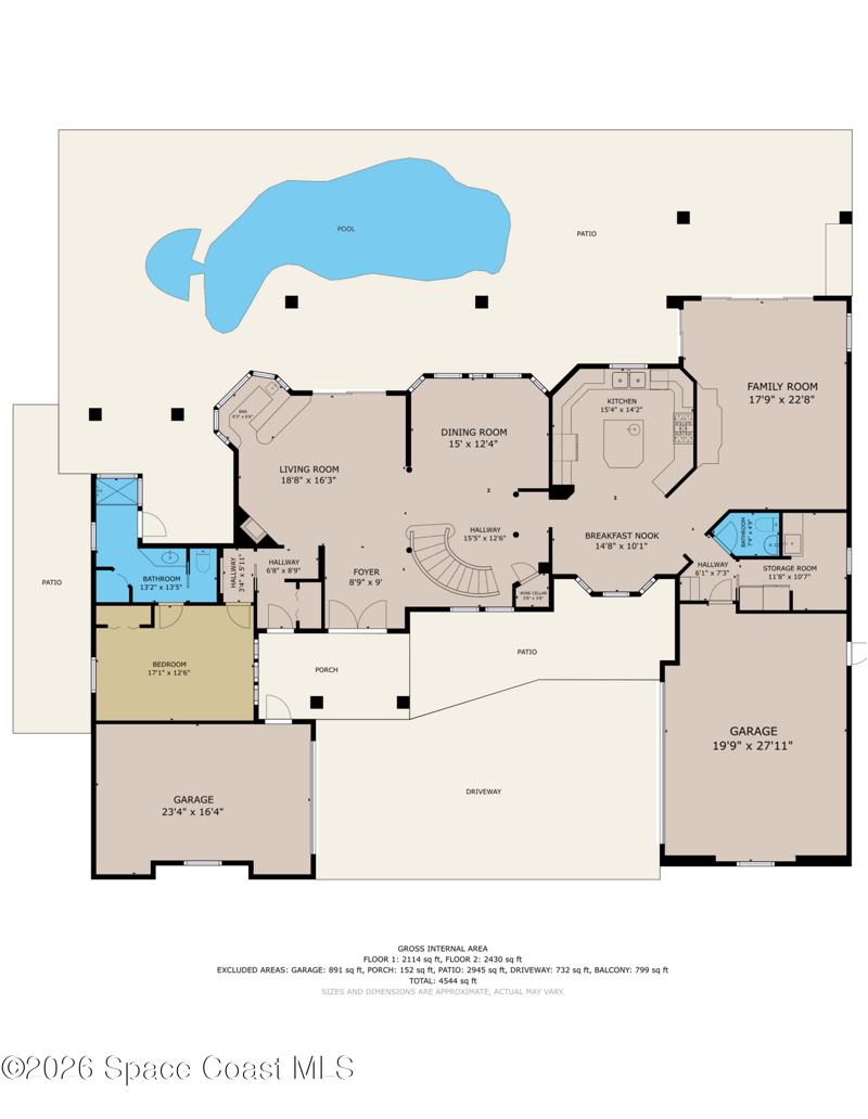 4 bedroom Single Family Residence at 650 Loggerhead Island Drive, Tortoise Island Ph 2 Unit 2 Pud, Satellite Beach — photo 2