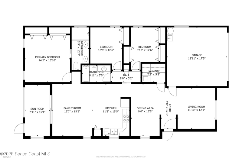 3 bedroom Single Family Residence at 975 S Fork Circle, South Oaks Phase 1, Melbourne — photo 2