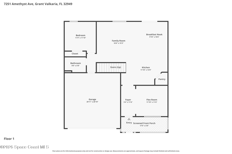 5 bedroom Single Family Residence at 7251 Amethyst Avenue, Crystal Bay Phase One - A Replat, Grant-Valkaria — photo 4