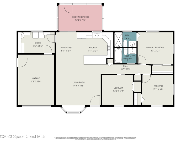 3 bedroom Single Family Residence at 6460 Irving Road, Port St John Unit 4, Cocoa — photo 2