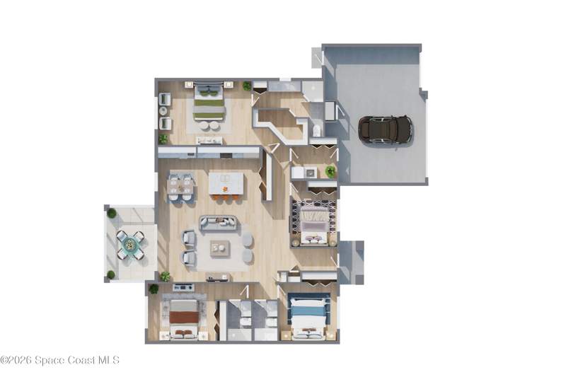 4 bedroom Single Family Residence at 1447 Transcoro Street, Port Malabar Unit 18, Palm Bay — photo 3