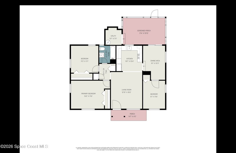 3 bedroom Single Family Residence at 401 Poinciana Drive, Loveridge Heights Addn 2 Amended Plat of, Melbourne — photo 2