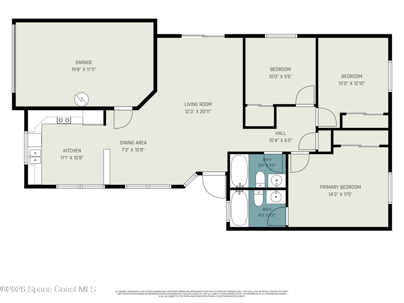 3 bedroom Single Family Residence at 882 Wateroak Drive, Port Malabar Unit 59, Palm Bay — photo 2