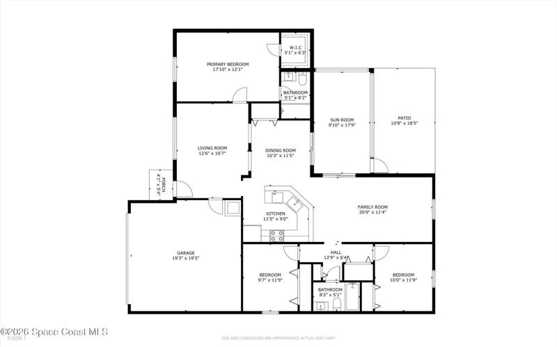 3 bedroom Single Family Residence at 1181 Larkspur Street, Port Malabar Unit 24, Palm Bay — photo 3