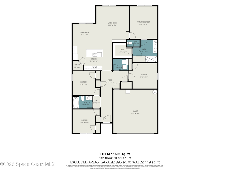 4 bedroom Single Family Residence at 860 Airport Avenue, Port Malabar Unit 12, Palm Bay — photo 2