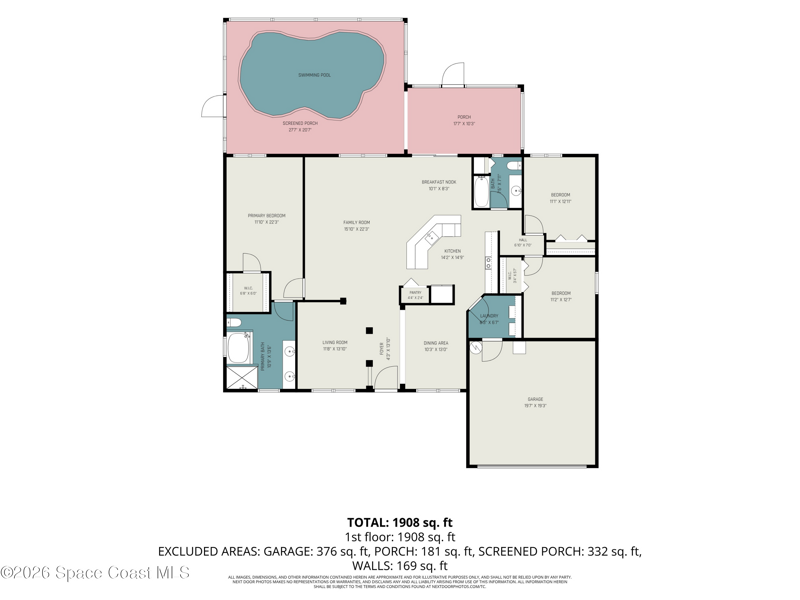3 bedroom Single Family Residence at 536 (530) Fort Pierce Street, Port Malabar Unit 31, Palm Bay — photo 2