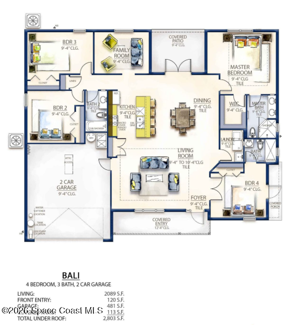 4 bedroom Single Family Residence at 1121 Pluto Street, Port Malabar Unit 46, Palm Bay — photo 3