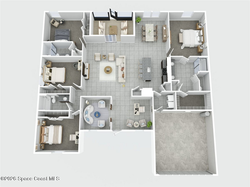 4 bedroom Single Family Residence at 777 Indigo Street, Port Malabar Unit 9, Palm Bay — photo 4