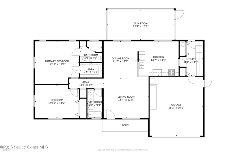 2 bedroom Single Family Residence at 502 Australian Road, Port Malabar Unit 13, Palm Bay — photo 2